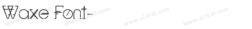 Waxe Font字体转换